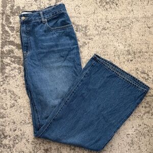 H&M Edition Women’s Blue Denim Jeans - Wide Leg Fit